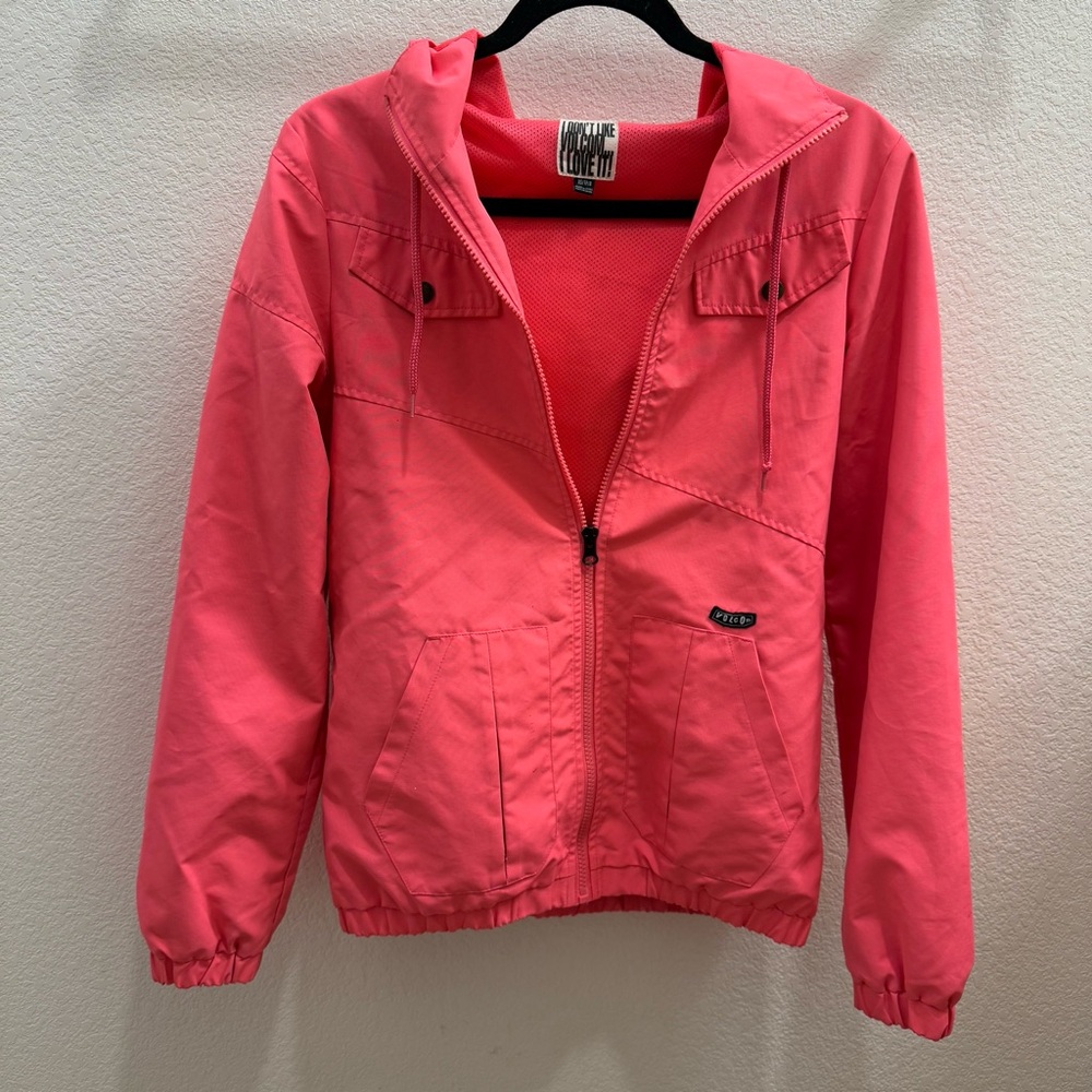 Pink Windbreaker Jacket